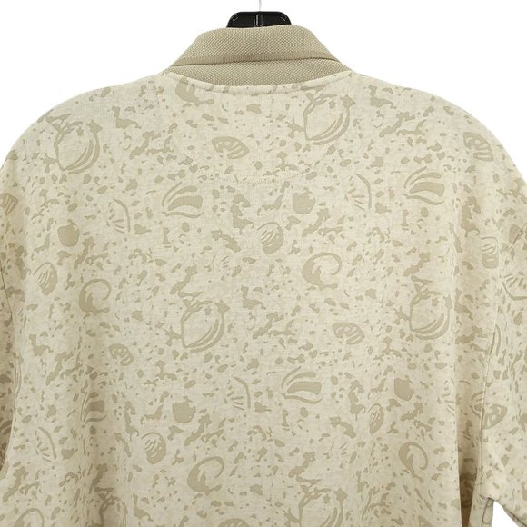 Cabelas Lakeside Beach British Tan Polo Shirt Mens L Short Sleeve 3 Button NEW - Picture 6 of 13